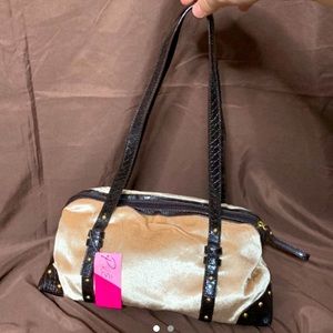 Y2K Brown/Carmel Velour Shoulder Bag 🤎